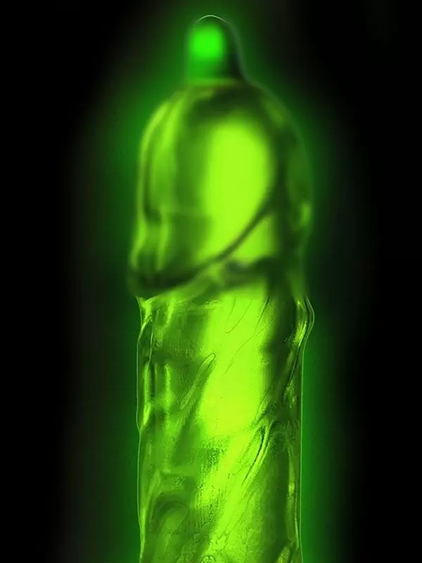 Оригинальные презервативы EXPERT Neon, светящиеся, 18 см, 3 шт. в уп.