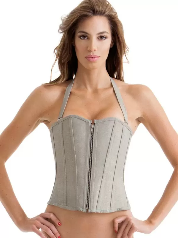 Корсет Metallics Corset – серебристый, S