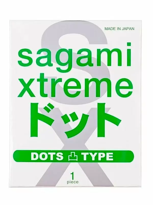 Рельефный презерватив Sagami Xtreme Type-E, с точечной текстурой, латекс, 1 шт.