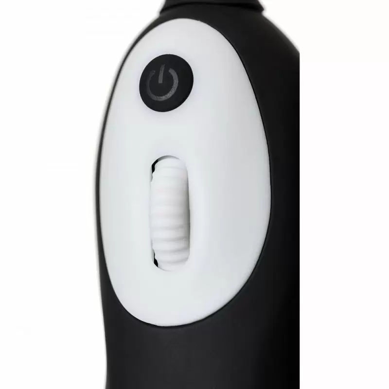 Черно-белый вибратор LaFree Denma Magic Eyes с функцией массажера тела, 20,4 см