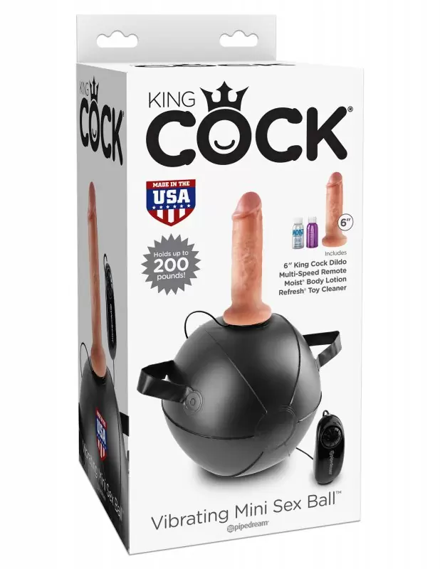 Мини-мяч Vibrating Mini Sex Ball с вибрацией и насадкой-реалистиком 6