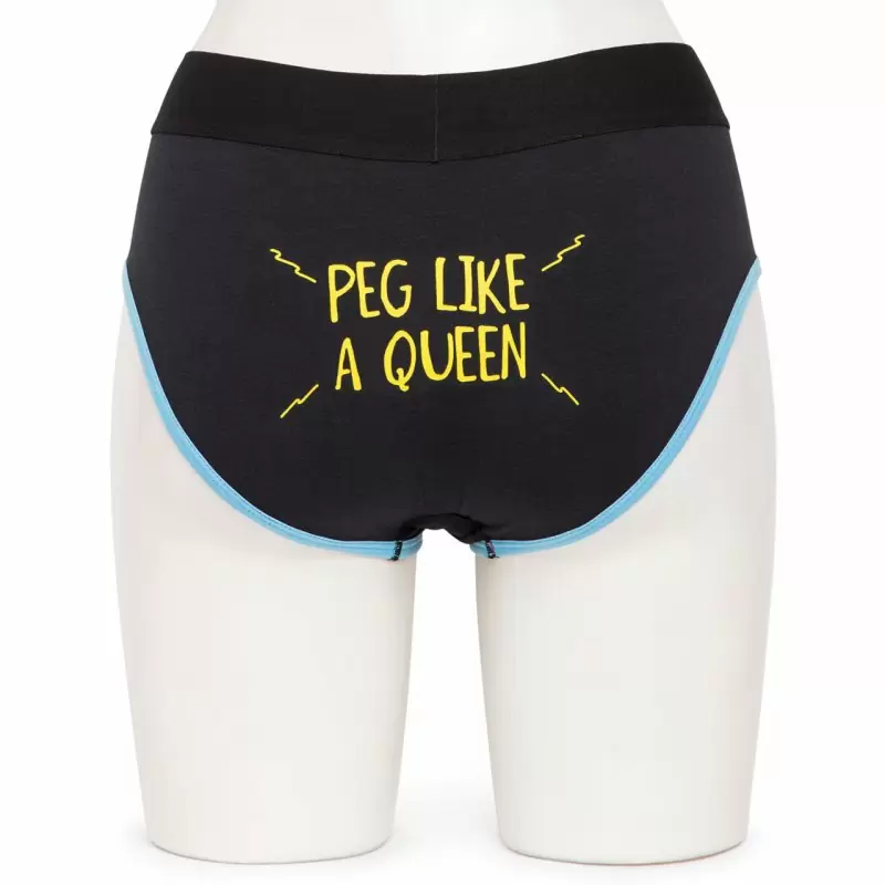 Страпон на трусиках Broad City Pegasus L/XL -розовый с черным