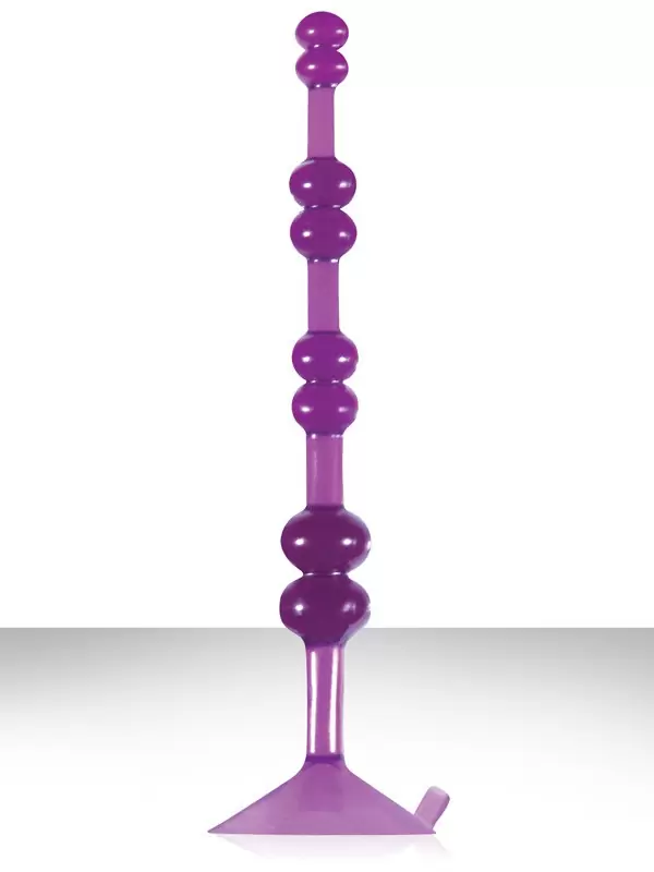 Анальная елочка на присоске Aspire Pleasure Beads - Purple