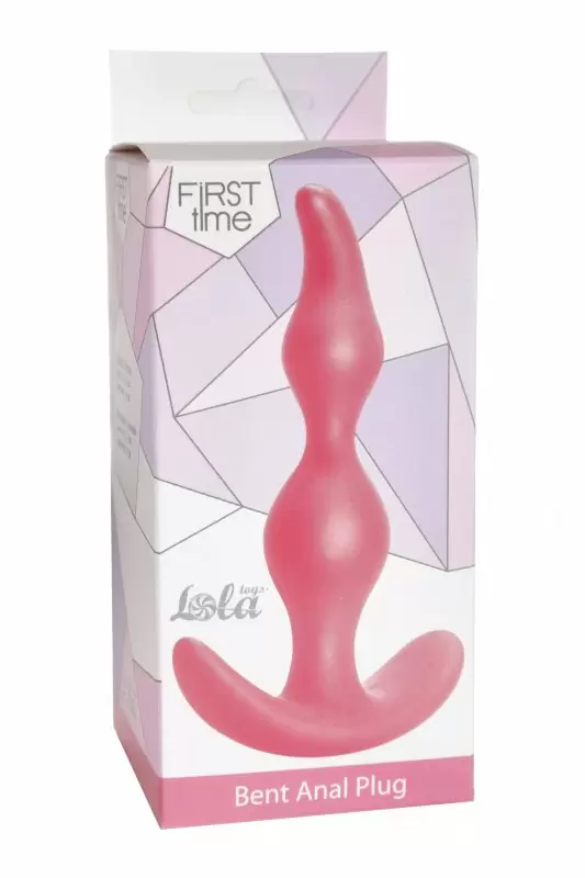 Анальная пробка Bent Anal Plug Pink 5002-01lola