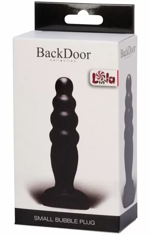 Анальный стимулятор Small Bubble Plug black 511617lola