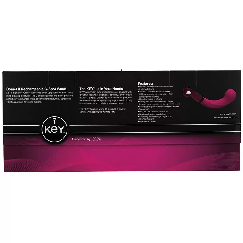 Перезаряжаемый вибромассажер G-точки Comet II – розовый