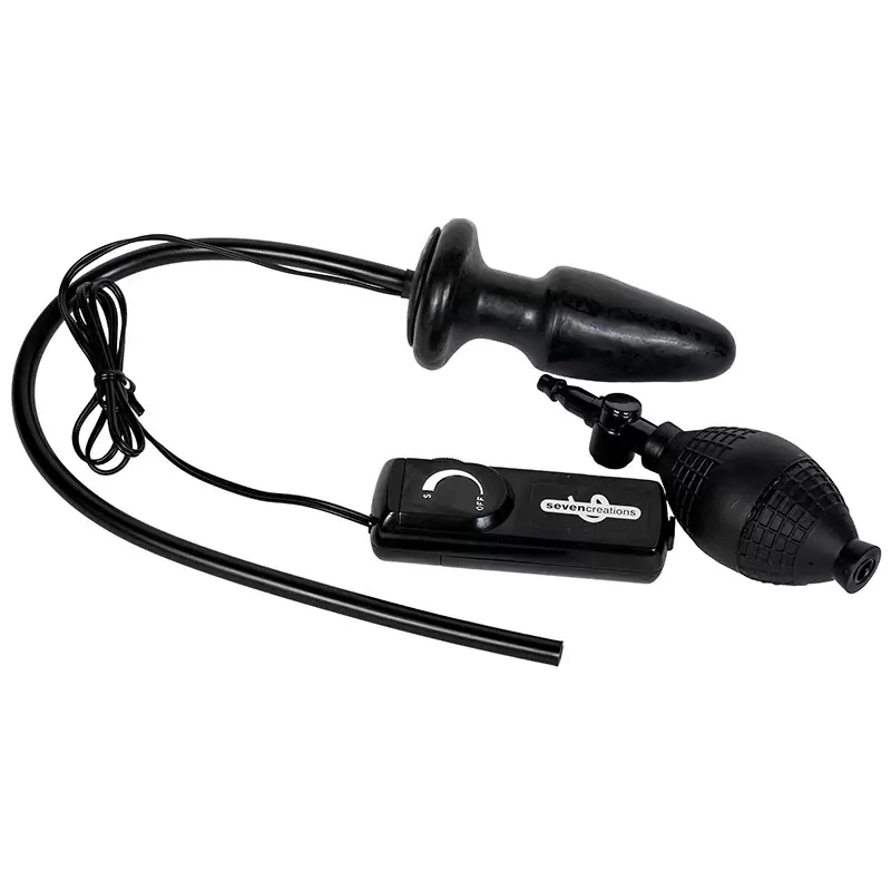 Анальная пробка-расширитель Vibrator с вибрацией – черная