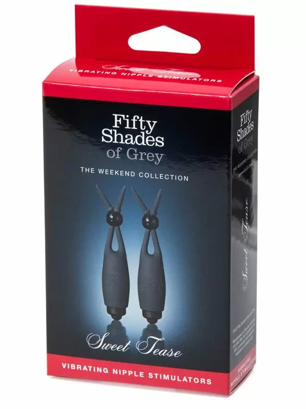 Вибростимуляторы для сосков Fifty Shades of Grey Sweet Torture, 10,7 см, силикон, черный