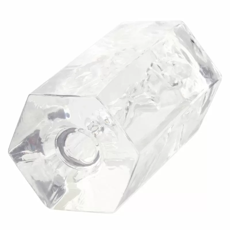 Оригинальный мастурбатор CRYSTAL с внутренним рельефом в виде женского тела, 9,5 см, ТПЕ, прозрачный