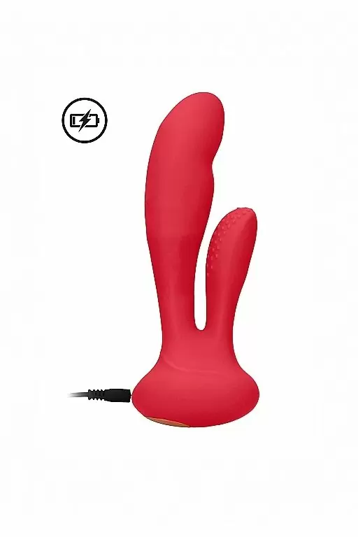 Вибрмассажер кролик Flair (красный)