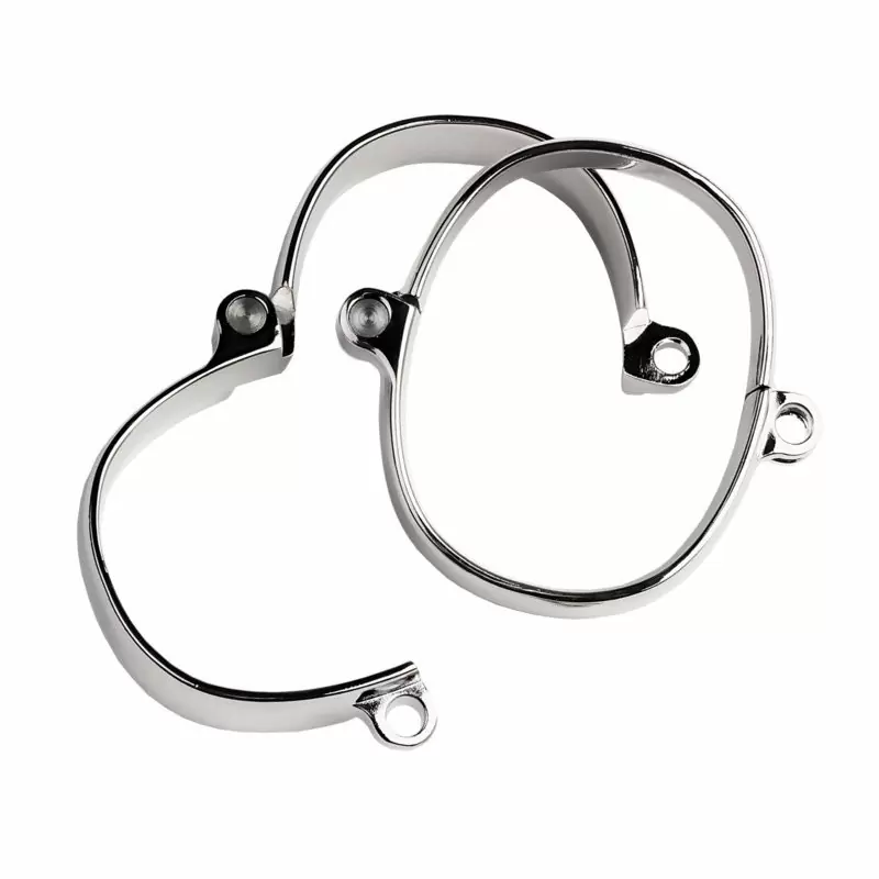 Металлические наручники TOYFA Metal 4,5 х 5,5 см – серебристый