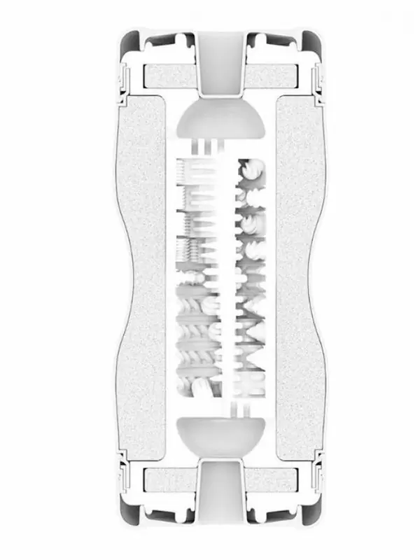 Нереалистичный мастурбатор Tenga Dual Sentation Cup, 15,5 см, ТПЭ, белый