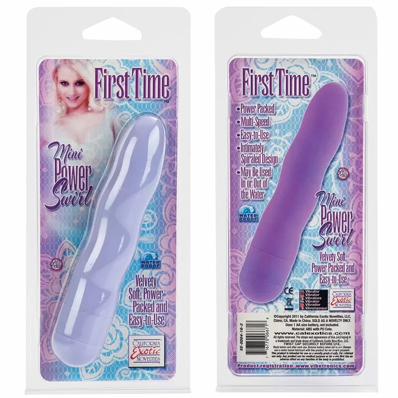 Вибромассажер First Time Mini Power Swirls – фиолетовый
