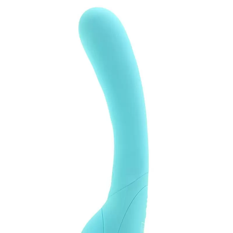 Изогнутый вибратор Impress Wand, 20,3 см, 12 режимов, силикон, голубой