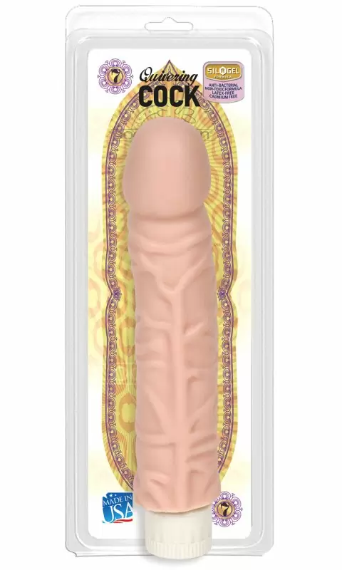 Вибратор с насадкой Quivering Cock - 7