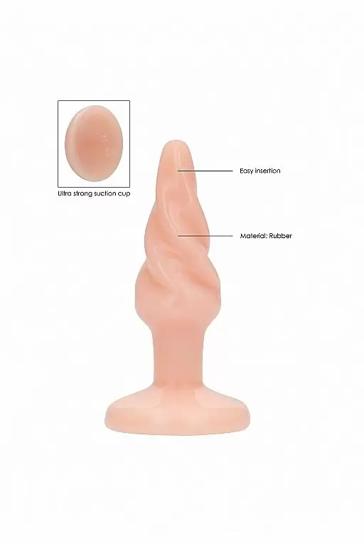 Анальная пробка Rounded - 5 Inch (бежевая)