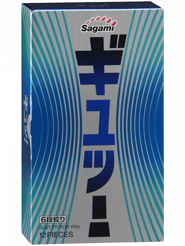 Латексные презервативы Sagami 6 FIT-V - 12 шт.