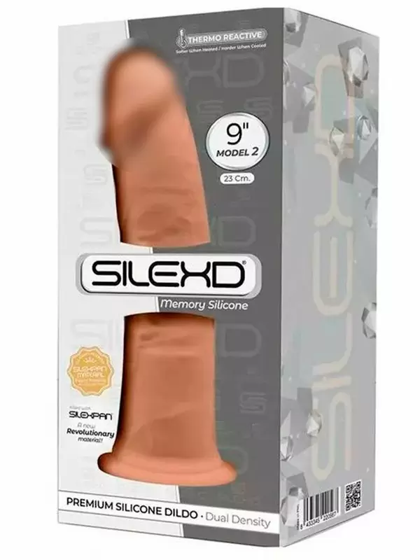 Реалистичный фаллоимитатор SILEXD Model 2, 22,8 см, силикон, телесный
