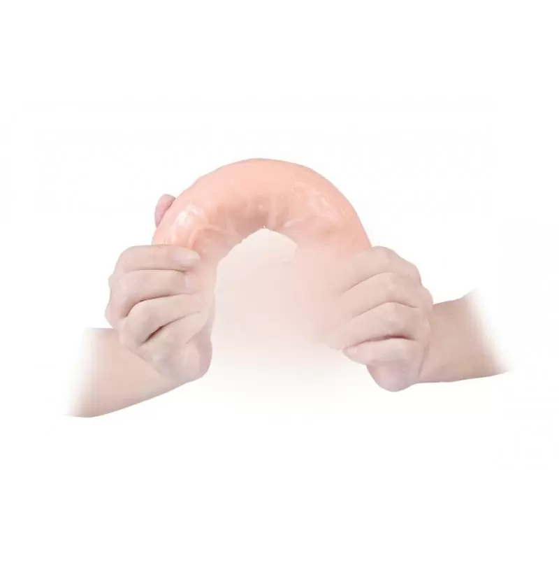 Реалистичный фаллоимитатор Real, с мошонкой, 24 см, ПВХ, телесный