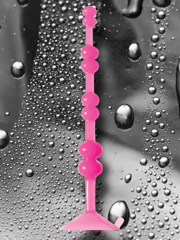 Анальная елочка на присоске Aspire Pleasure Beads - Pink