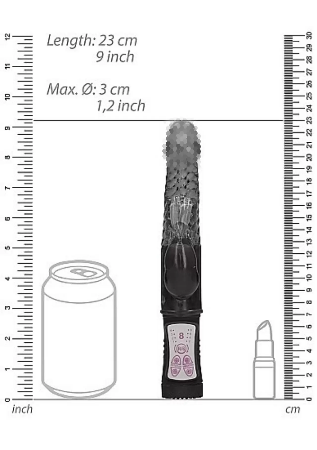 Вибратор кролик Rotating Rabbit (черный)