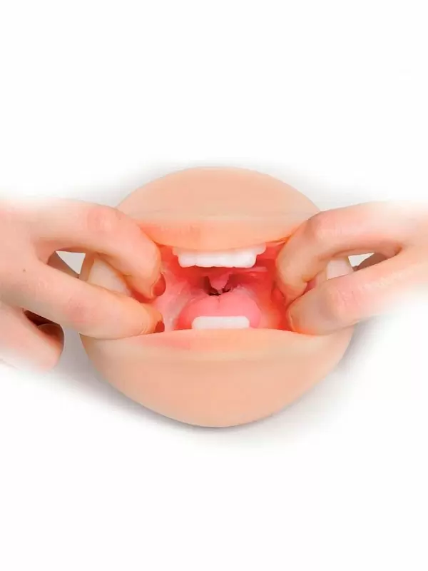 Реалистичный мастурбатор Pipedream Fuck Me Silly To Go, Deep Throat Cocksucker, ротик, 16,3 см, телесный