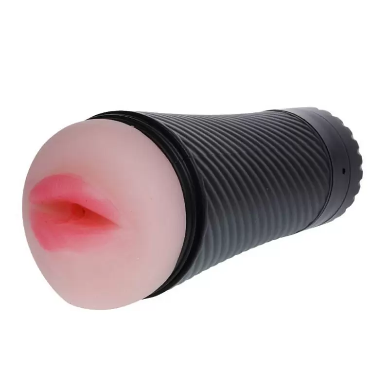 Ротик для мастурбации Love Kiss в тубе с мультискоростной вибрацией – телесный