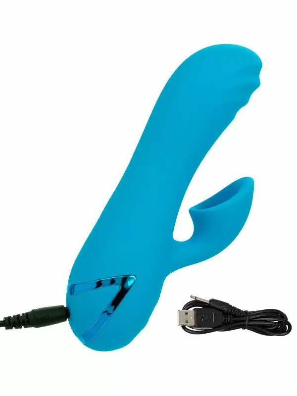 Компактный вибратор-кролик California Exotic Novelties Sunset Beach Seducer, с функцией всасывания, 10 режимов, силикон