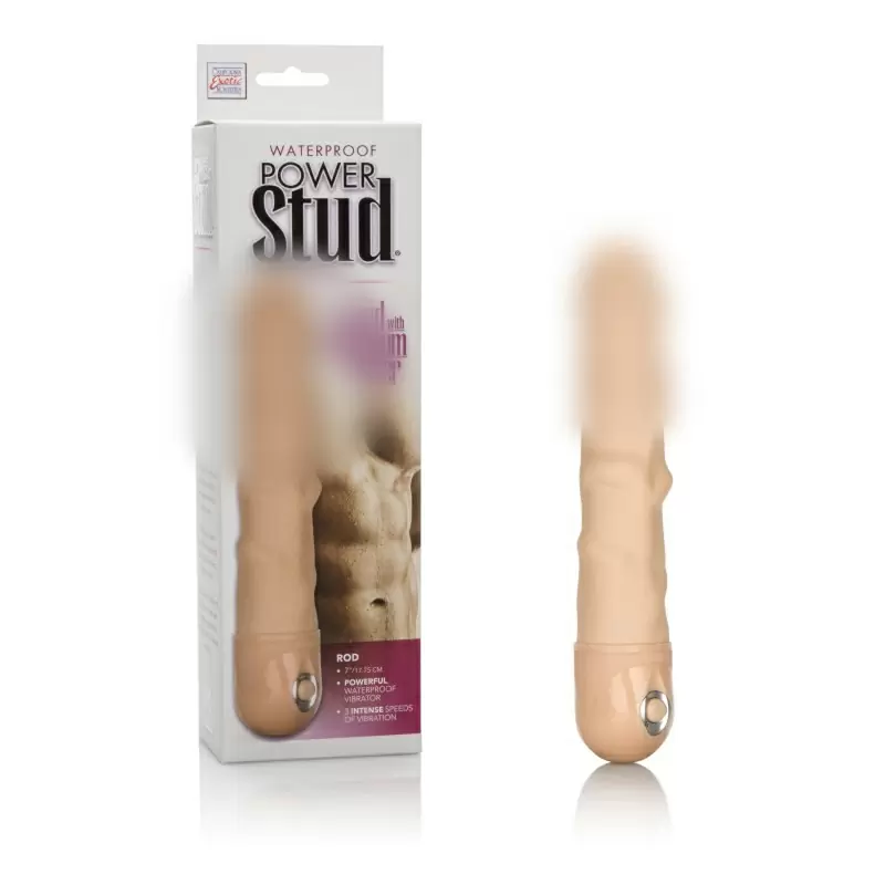 Фаллоимитатор водонепроницаемый Power Stud Rod – телесный