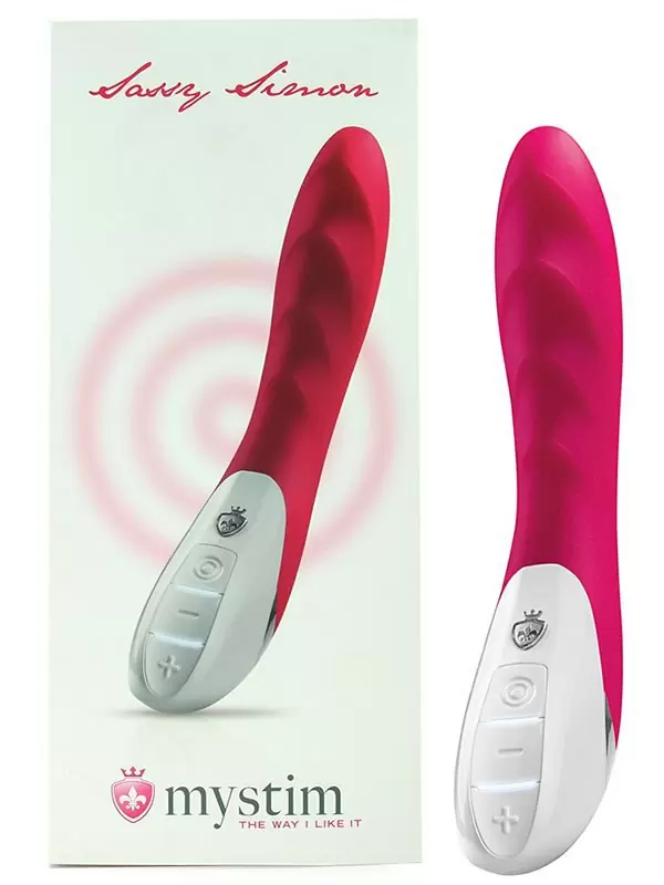 Вибромассажер Sassy Simon рельефный – фуксия