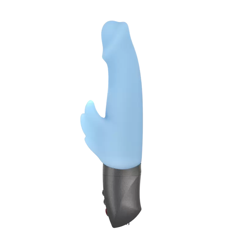 Рельефный вибратор-кролик Fun Factory Wicked Wings, 6 режимов, 19,8 см, силикон, голубой