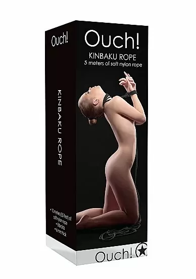 Веревка Kinbaku Rope Ouch! 5 метров черная