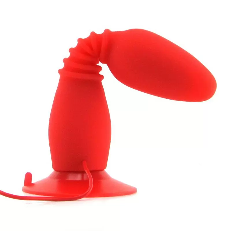 Гибкая анальная пробка с вибрацией COLT Easy Flex Glider – красная