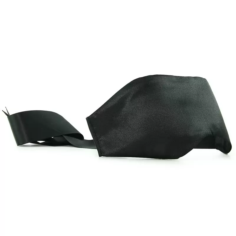 Маска Satin Blindfold закрытая на завязках – черная	