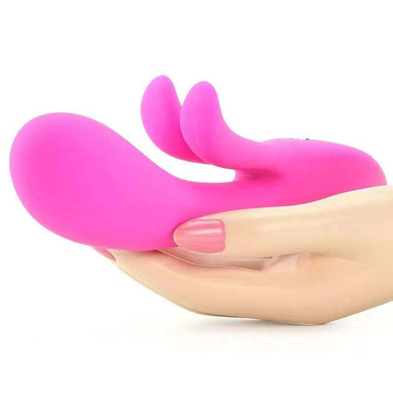 Вибромассажер Embrace Sweetheart Wand со стимуляцией клитора – розовый