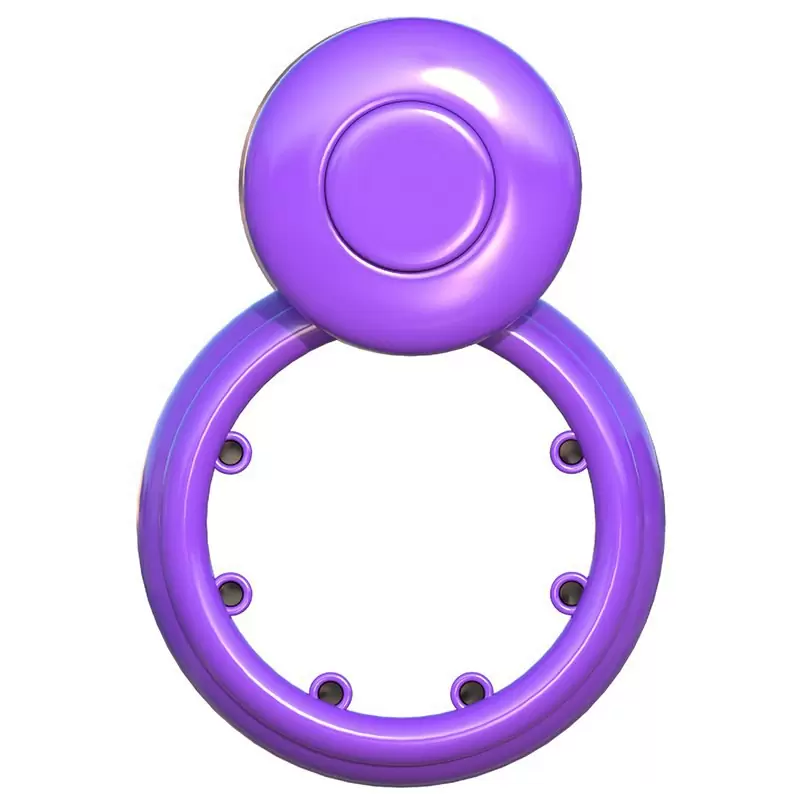 Эрекционное кольцо Sensual Touch Love Ring с вибрацией – фиолетовый