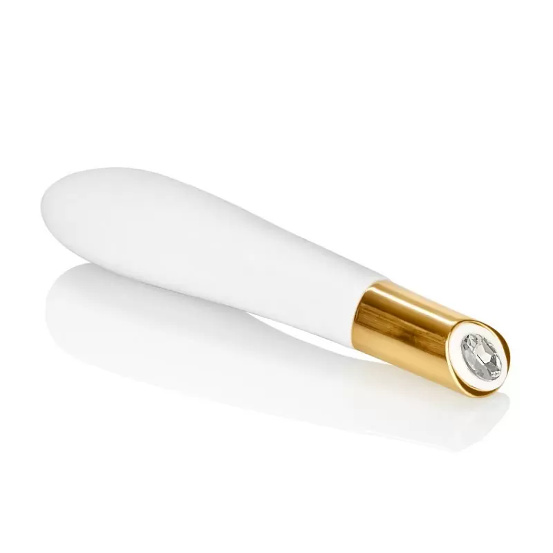 Элегантный перезаряжаемый вибромассажер Callie Vibrating Wand – белый