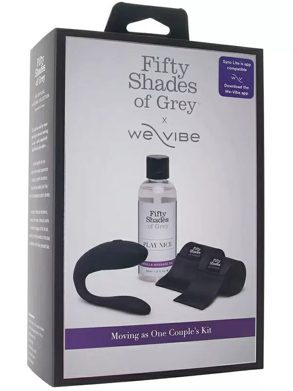 Новогодний набор для пар Fifty Shades of Grey We-Vibe Moving As One, 3 предмета, черный