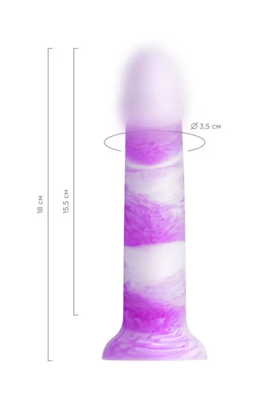 ФАЛЛОИМИТАТОР BEYOND BY TOYFA, NEIL, СИЛИКОН, ФИОЛЕТОВЫЙ, 18 СМ