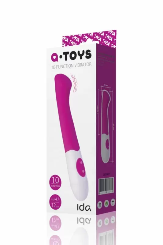 Изящный вибратор со стимуляцией точки G TOYFA A-Toys Ida – розовый