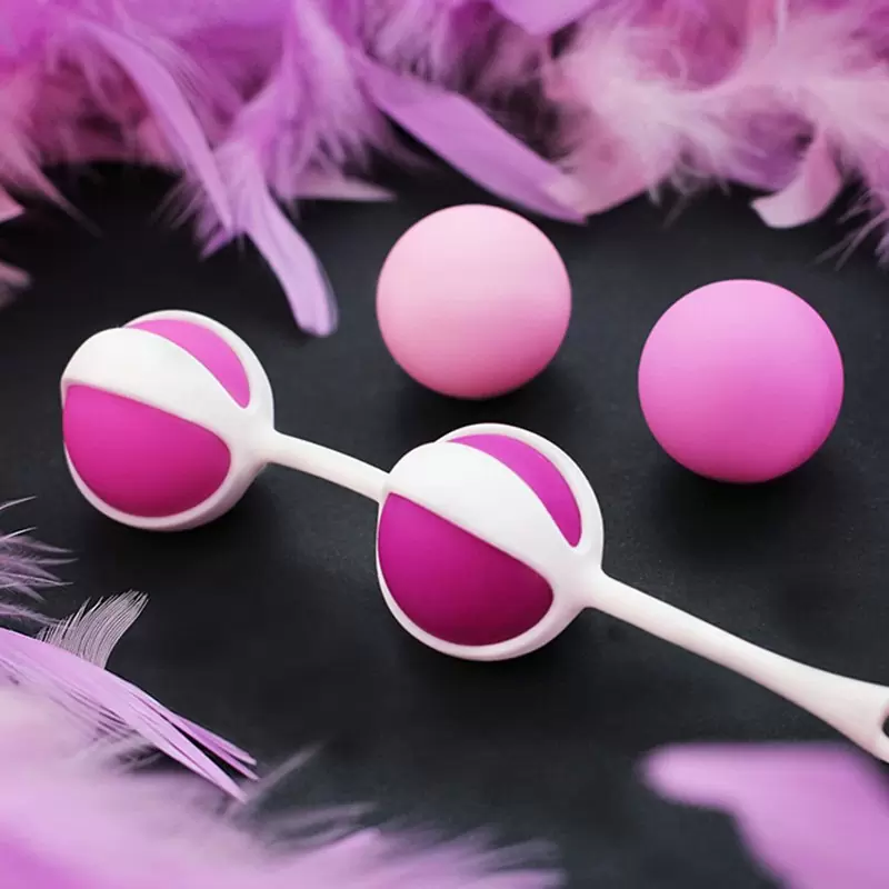 Бархатистые вагинальные шарики Geisha Balls 2 – розовый