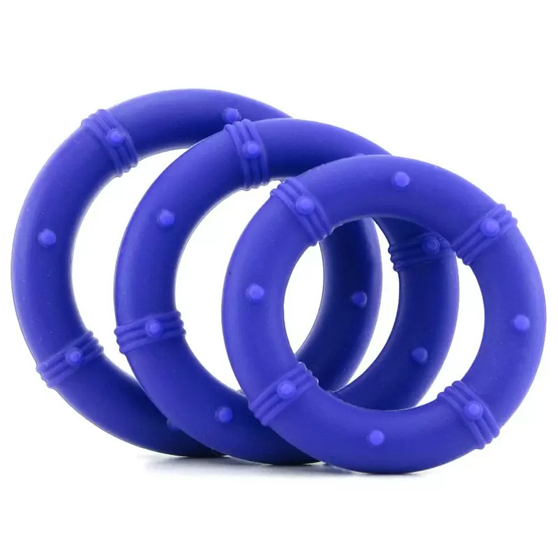 Набор эрекционных колец и анальная пробка Posh фиолетовые
