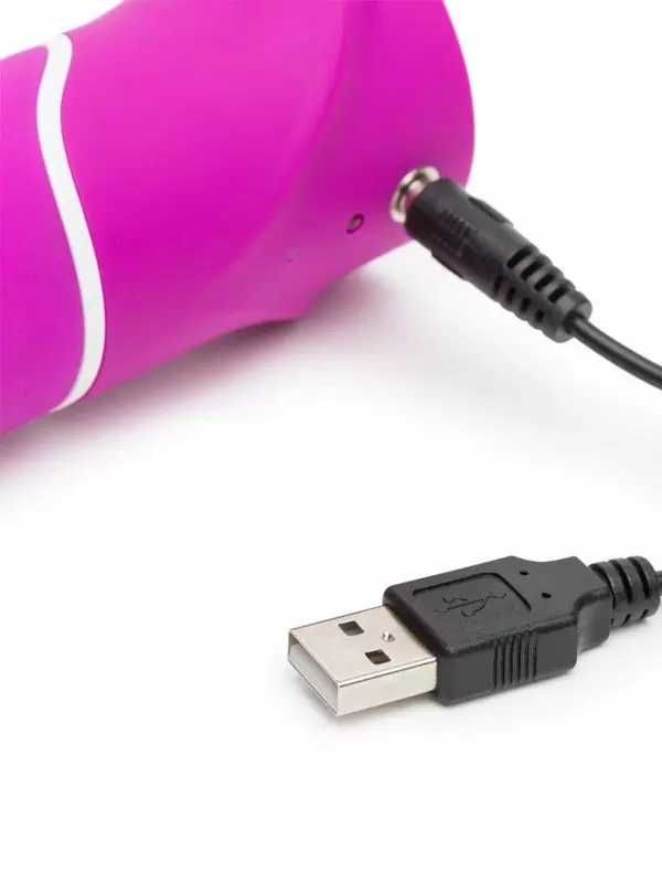 Изогнутый вибратор-кролик Happy Rabbit Curves, 24,1 см, 9 режимов, фиолетовый