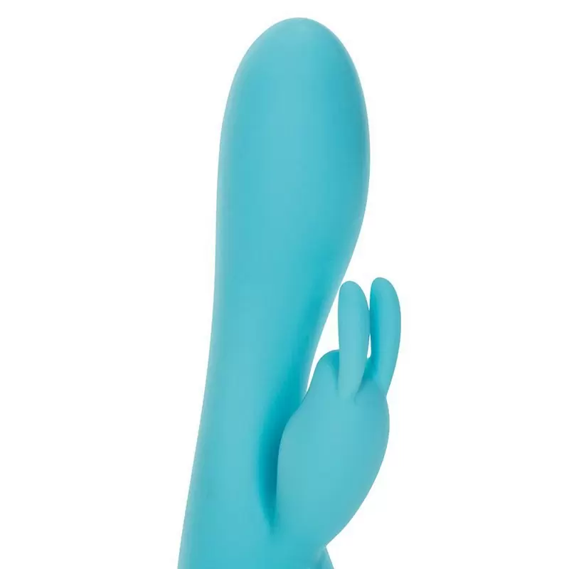 Вибромассажер Petite Rabbit со стимулятором клитора в форме кролика – голубой