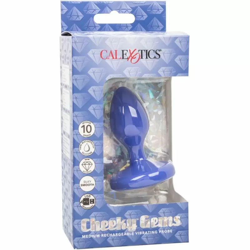 Перезаряжаемая анальная вибропробка Cheeky Gems Medium Rechargeable Vibrating Probe