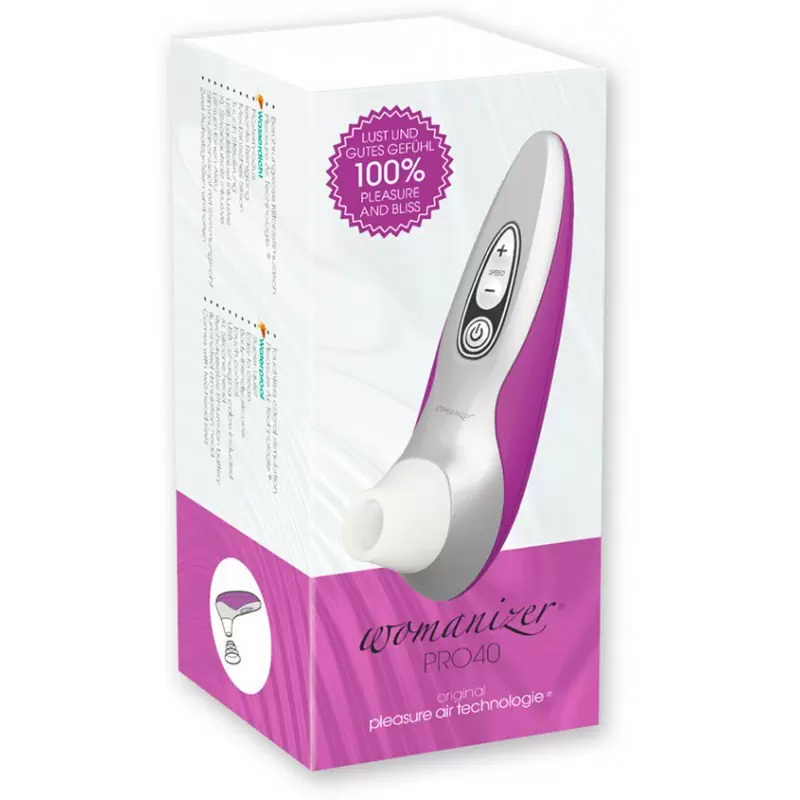 Бесконтактный клиторальный стимулятор Womanizer Pro 40 – пурпурный