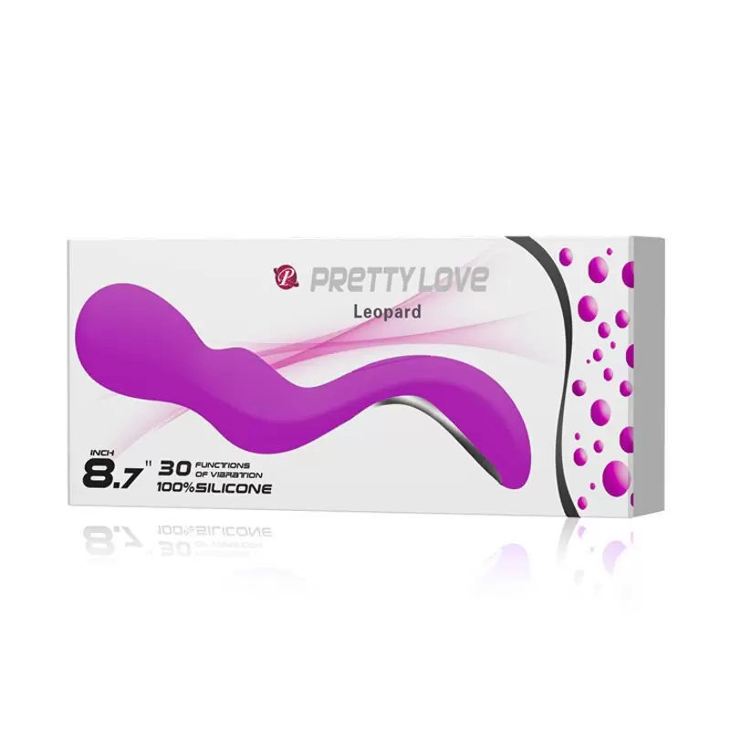 Вибромассажер-зигзаг Leopard – розовый 