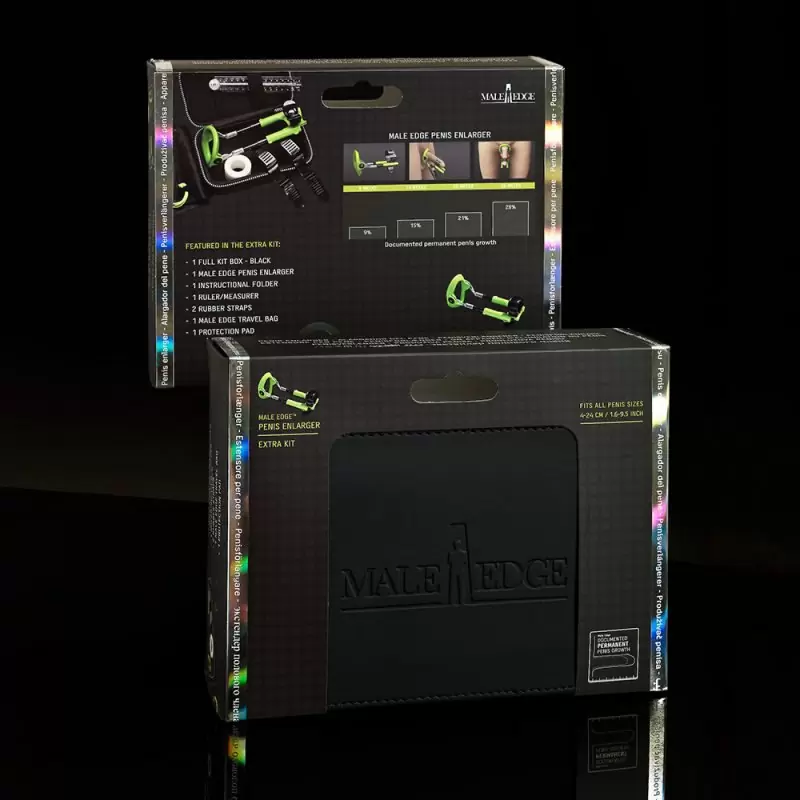 Расширенная комплектация набора для увеличения пениса Male Edge Extra – зеленый с черным