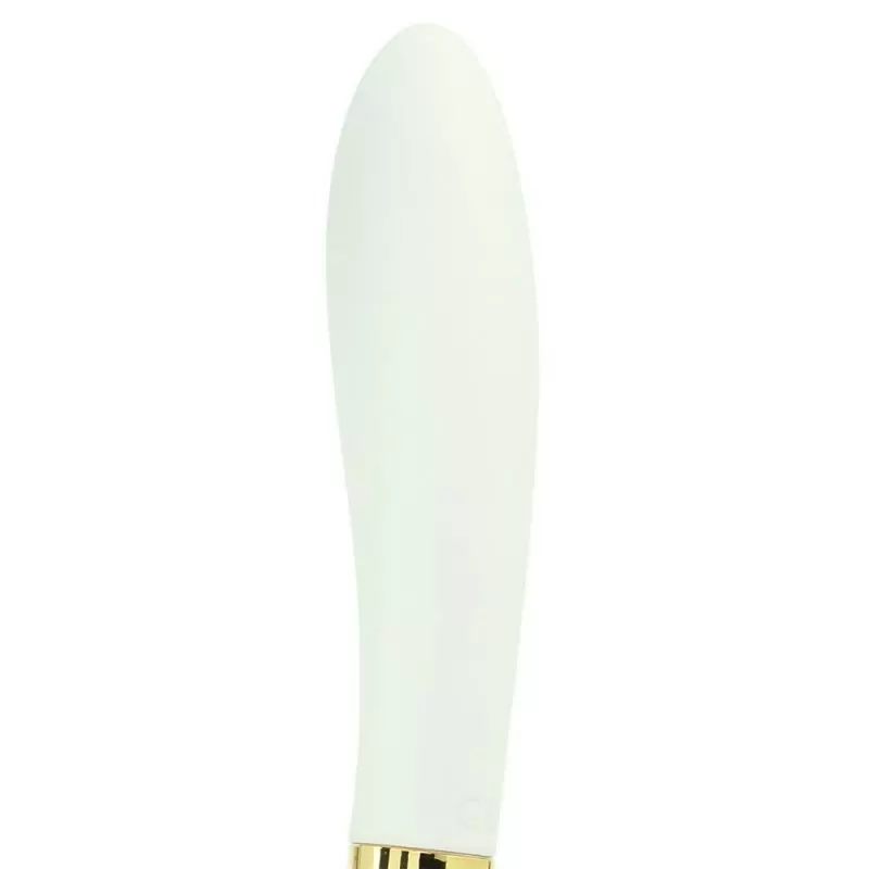 Элегантный перезаряжаемый вибромассажер Callie Vibrating Wand – белый