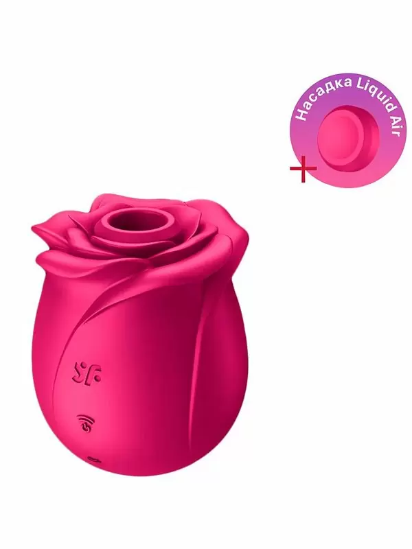 Вакуумно-волновой стимулятор клитора Satisfyer Pro 2 Classic Blossom, технология Air-Pulse, 11 режимов, красный